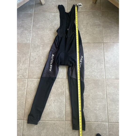 FastCute Cycling One Piece Size XL Black Lycra Stretch Padding - Picture 4 of 7